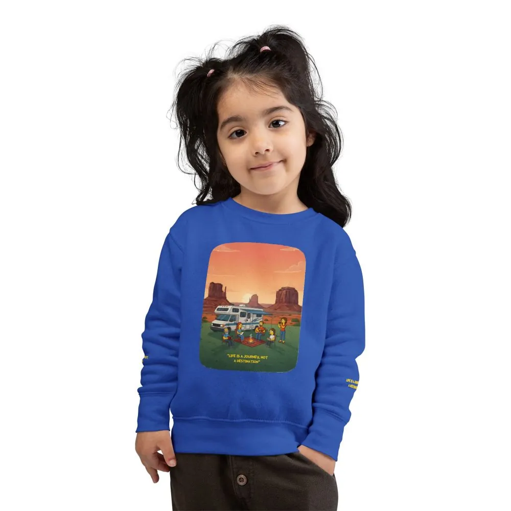 7030003798059220402_2048.jpeg Toddler Sweatshirt - "Life Is A Journey-Not A Destination" (Design Sitcom-Line)