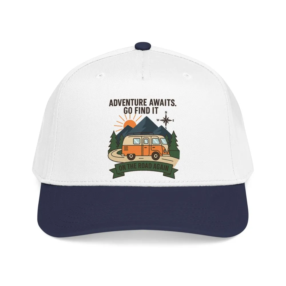 Baseball Cap - "Adventure Awaits" Outdoor Travel Hat