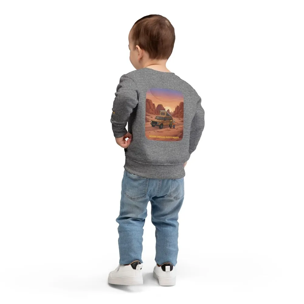 Toddler Sweatshirt - "Desert Dreams Dusty Roads" (Design Sitcom-Line)