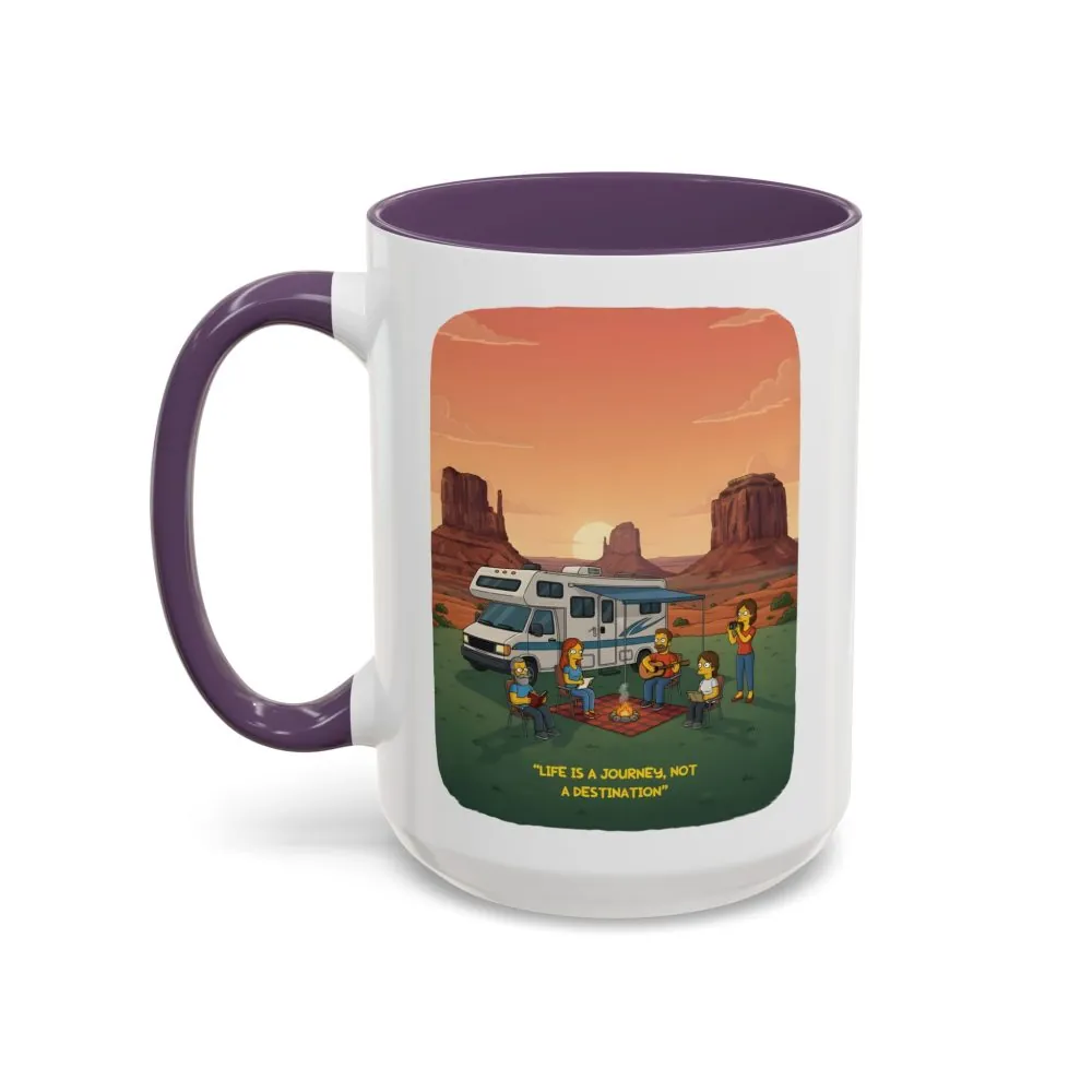 7089745072112080941_2048.jpeg Accent Coffee Mug (11, 15oz) — "Life Is A Journey-Not A Destination" Design Sitcom-Line