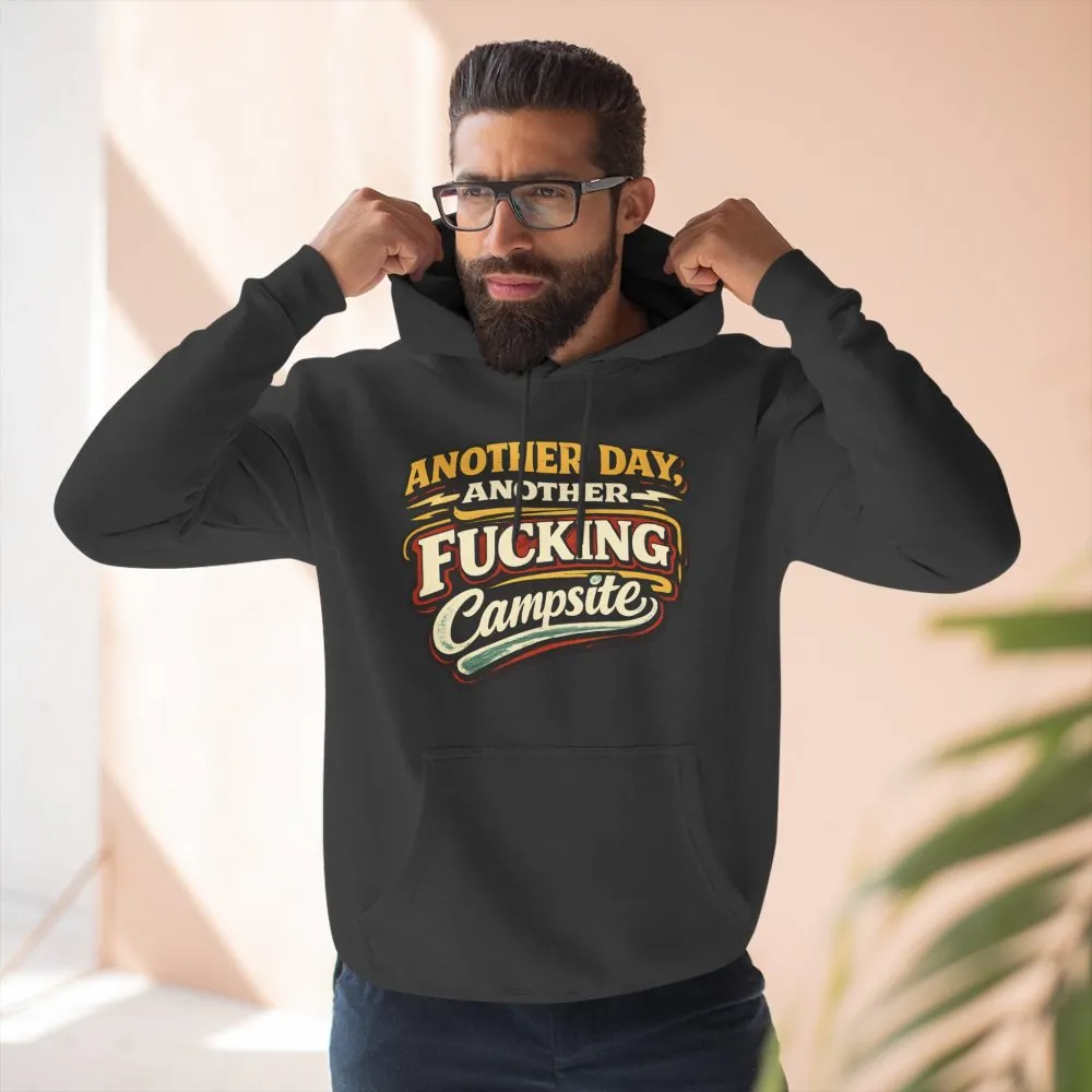 Three-Panel Fleece Hoodie - "Another Day" Design F**K-Line
