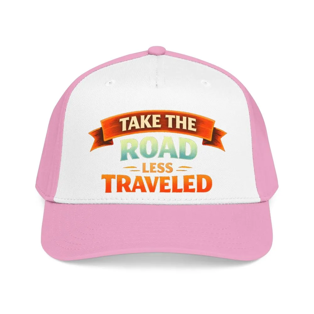 Baseball Cap - "Take The Road Less Traveled" Design Scenic-Line