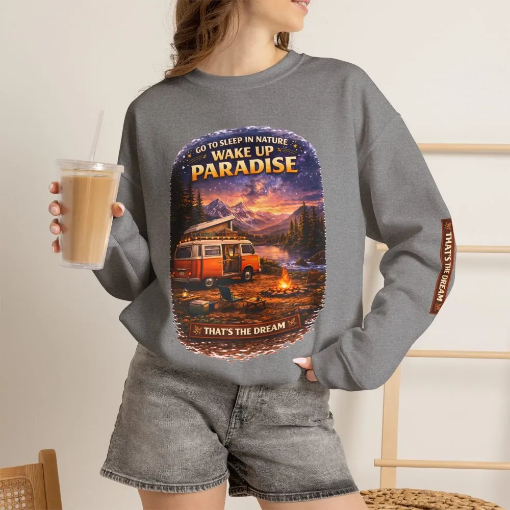 7100558225920582517_2048.jpeg Unisex Heavy Blend™ Crewneck Sweatshirt — "Go To Sleep Nature " Design Scenic-Line