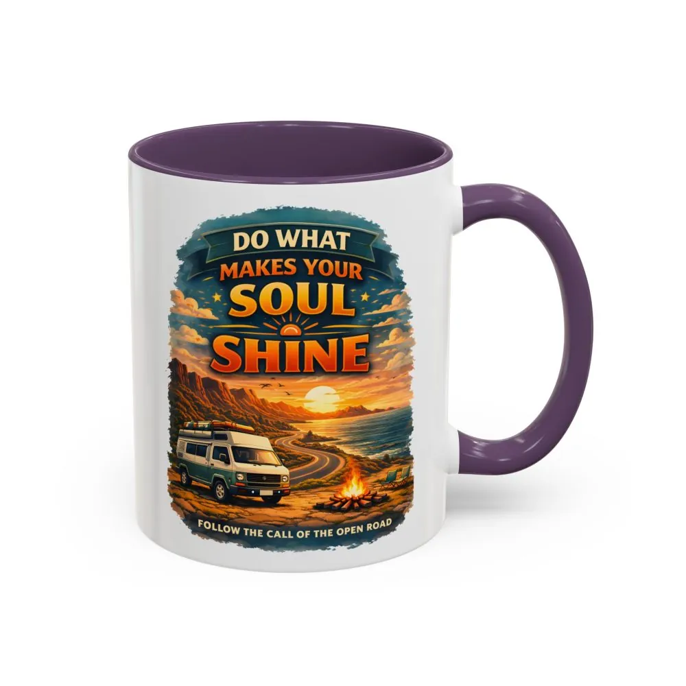 7110885066230933003_2048.jpeg Accent Coffee Mug (11, 15oz) — "Do What Makes Your Soul Shine" Design Scenic-Line