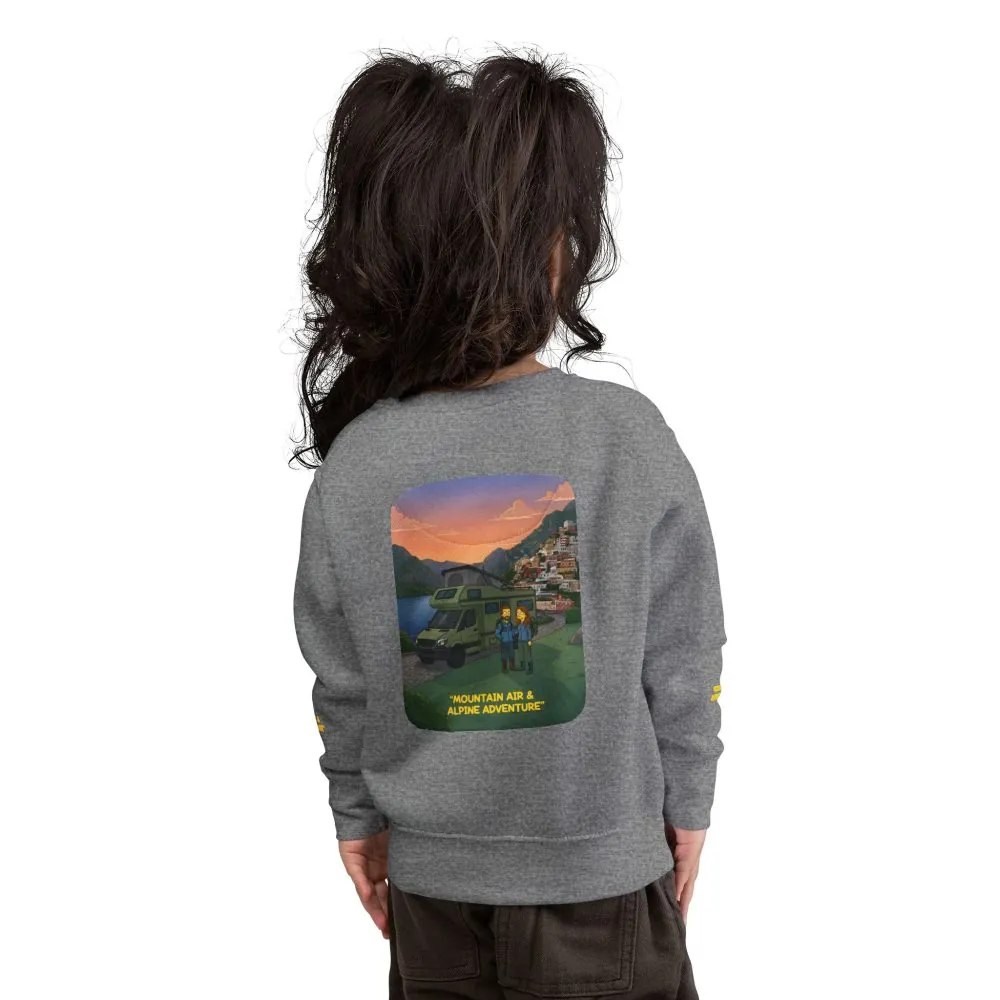 Toddler Sweatshirt - "Mountain Air And Alpine Adventure" (Design Sitcom-Line)