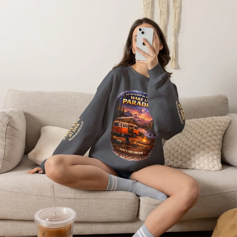 7125203059640961676_2048.jpeg Unisex Heavy Blend™ Crewneck Sweatshirt — "Go To Sleep Nature " Design Scenic-Line