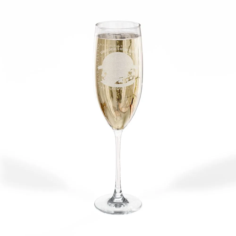 Engraved 8oz Champagne Flute — Personalized Celebration Glass