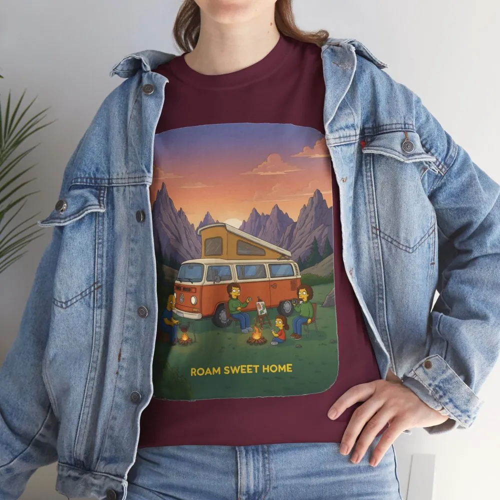 7129624620672585231_2048.jpeg Unisex Heavy Cotton Tee — "Roam Sweet Home" Design Sitcom-Line
