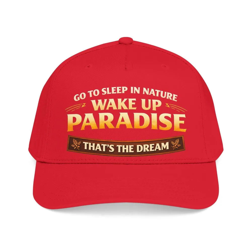 7132061093388608521_2048.jpeg Baseball Cap - "Go sleep Nature-Wake Up Paradise" Design Scenic-Line