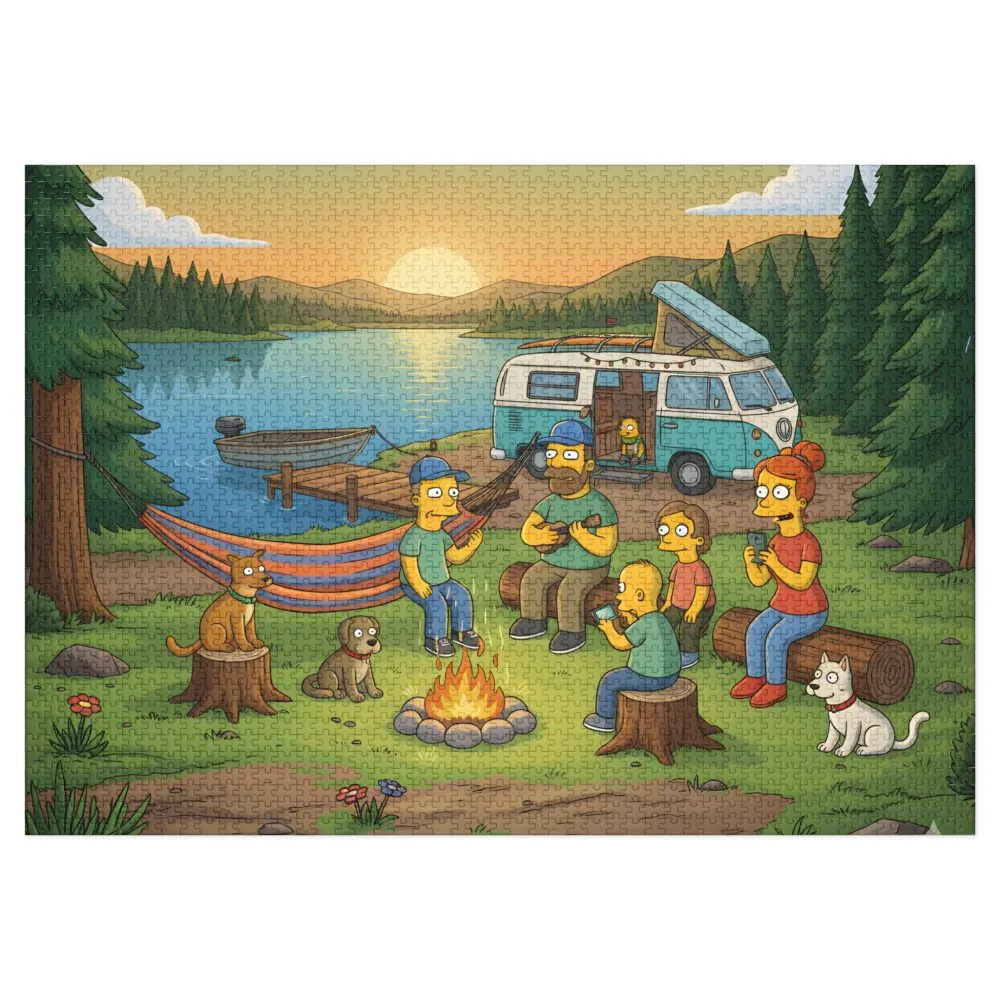 Jigsaw Puzzle with Tin — Scenic Campervan Jigsaw