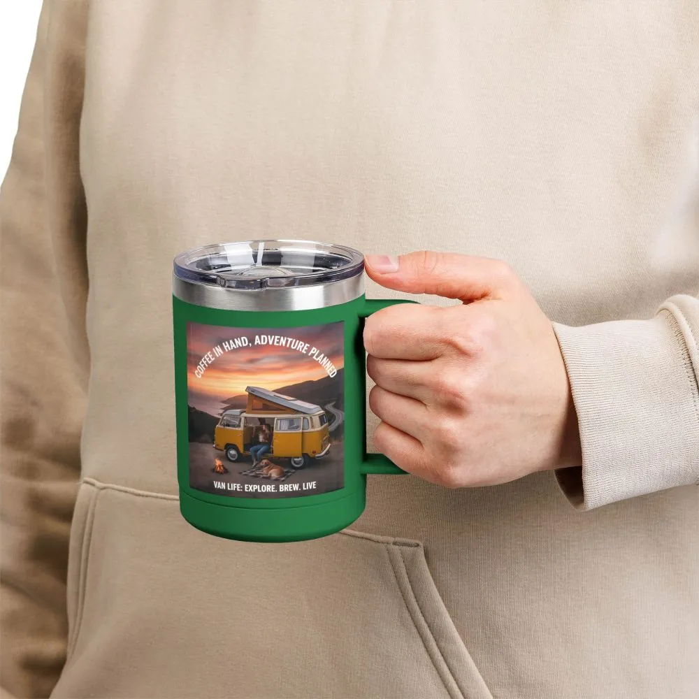 714494037646079643_2048.jpeg Coffee Mug Tumbler, 15oz — "Coffee in Hand, Adventure Planned"