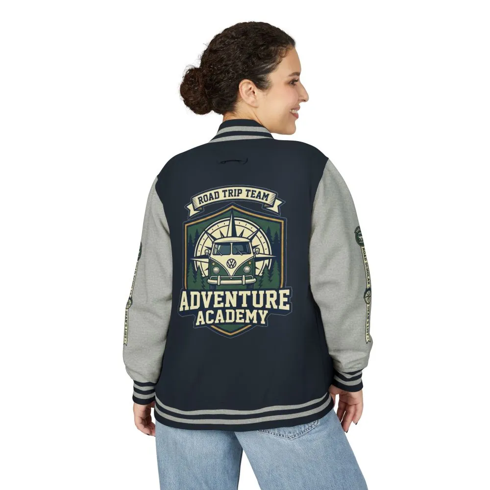 7155144659241012710_2048.jpeg Unisex Heavyweight Letterman Jacket (Awdis) —"Adventure Academy" Road Trip Team Varsity Jacket