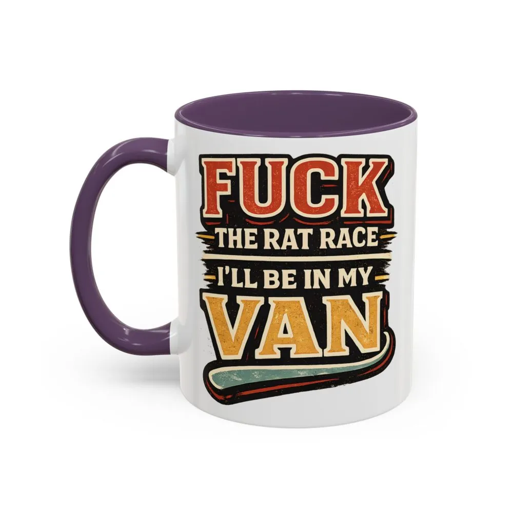 7156281919895195820_2048.jpeg Accent Coffee Mug (11, 15oz) — "Fuck The Rat Race" Design F**K-Line