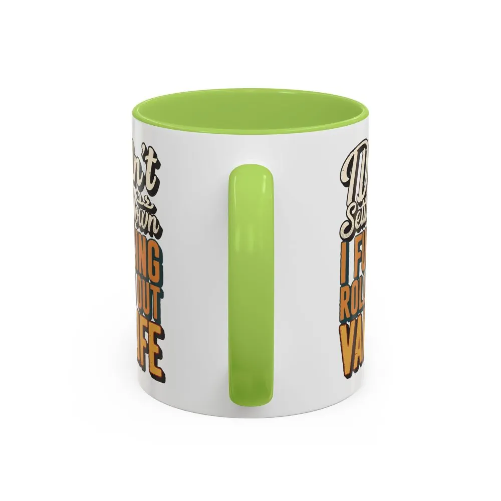 Accent Coffee Mug (11, 15oz) — "Dind´t Settle Down" Design F**K-Line