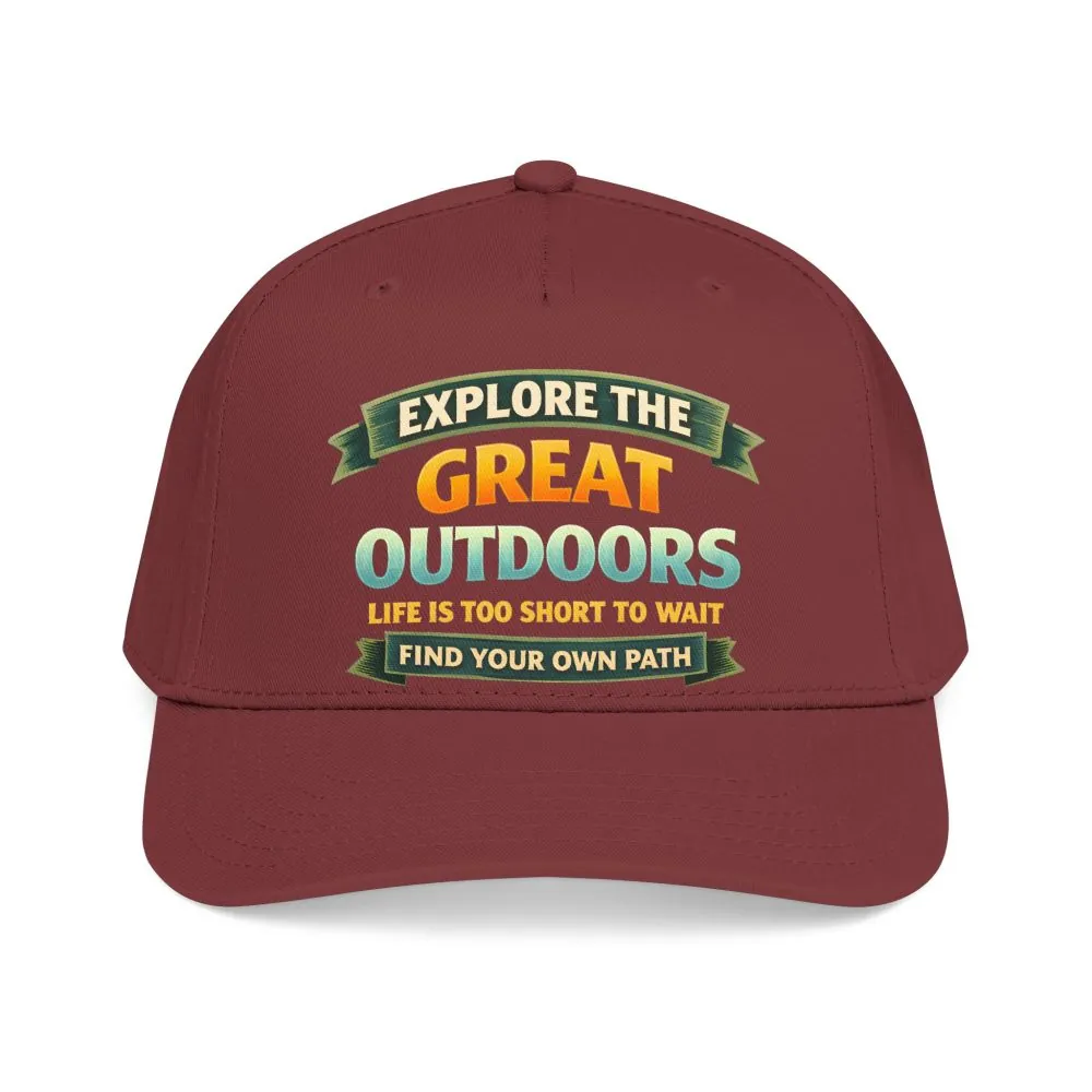Baseball Cap - "Explore The Great Outdoors" Design Scenic-Line