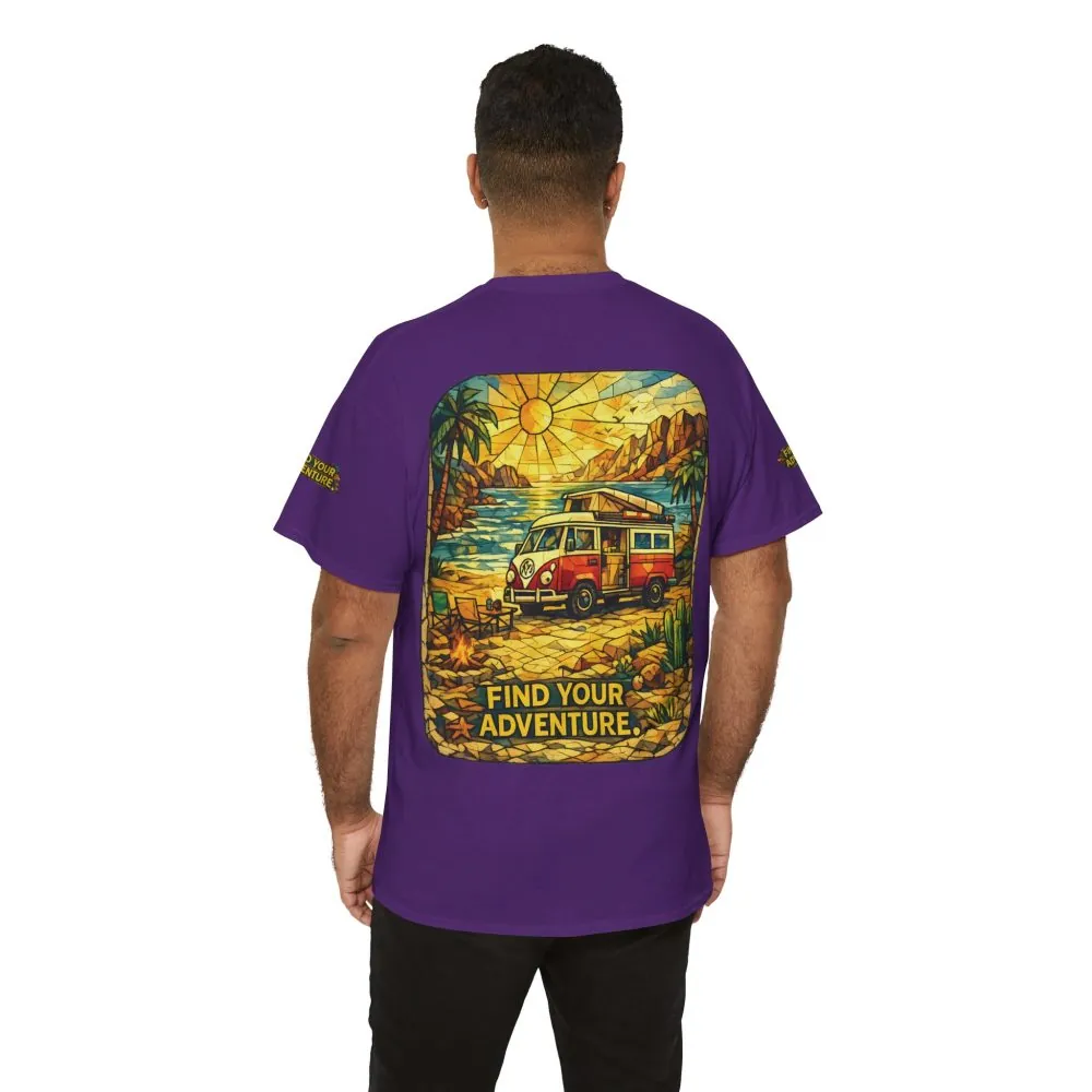7185715084233961431_2048.jpeg Unisex Heavy Cotton Tee — "Find Your Adventure" Design Cubic-Line