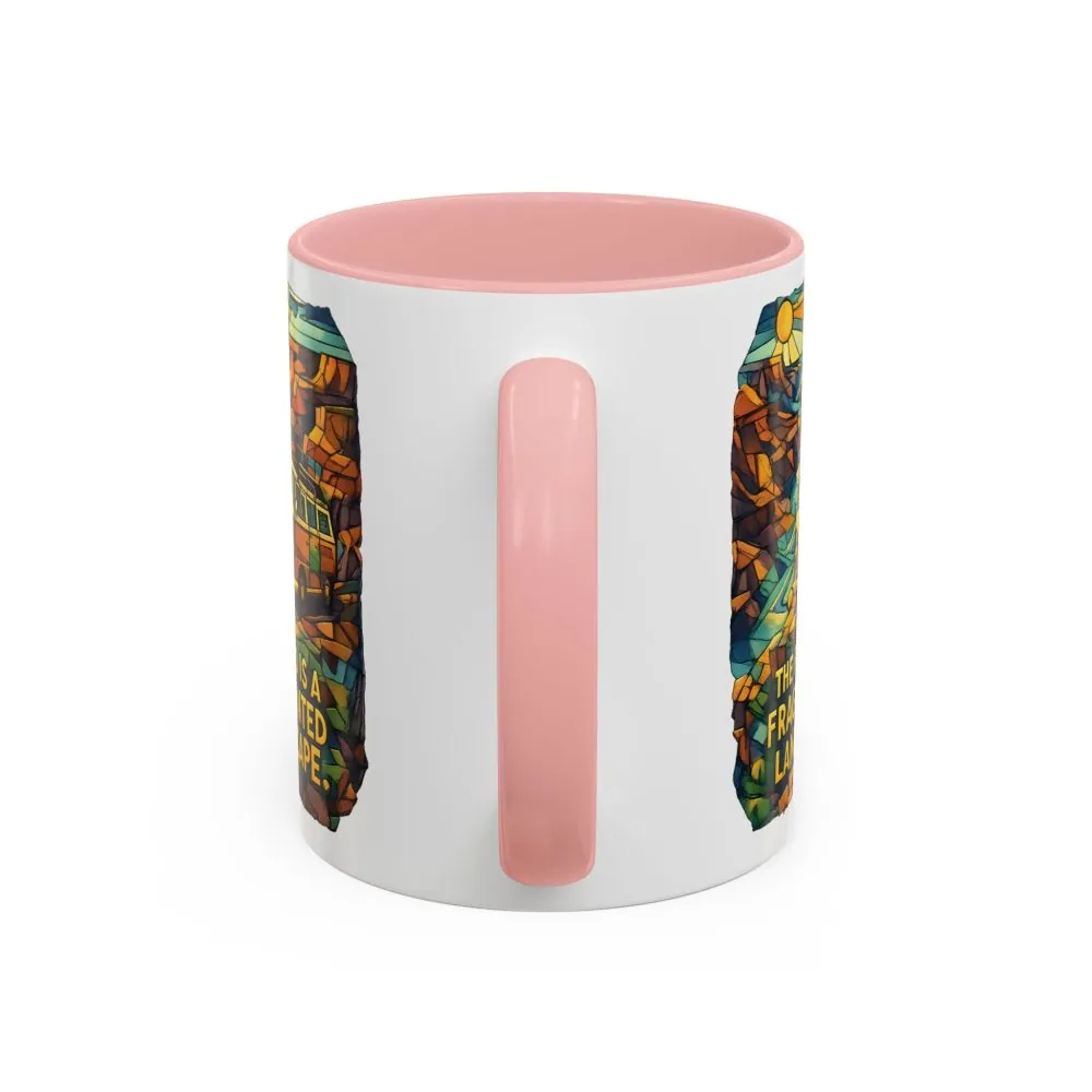 7188737664954562_2048.jpeg Accent Coffee Mug (11, 15oz) — "The Road Is A Fragmented Landscape" Design Cubic-Line