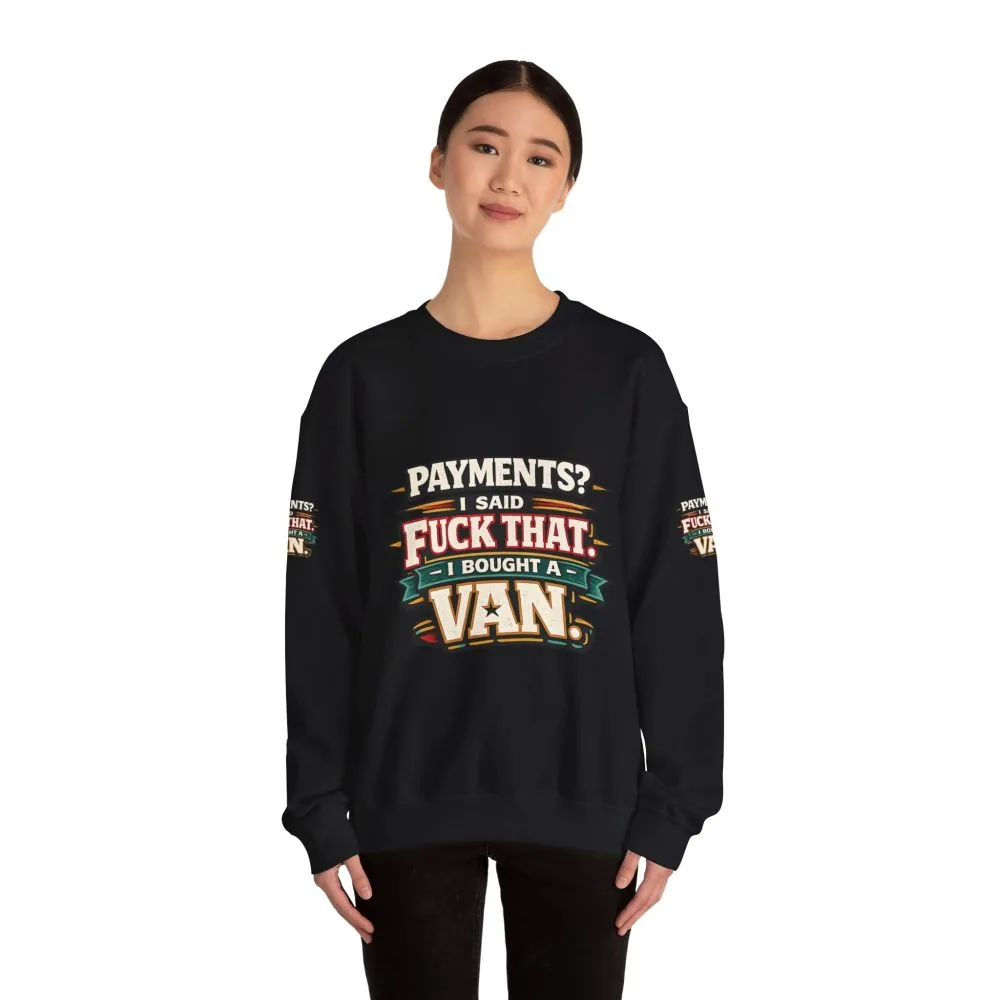 7190773911726160058_2048.jpeg Unisex Heavy Blend™ Crewneck Sweatshirt — "Payments?I Said" Design F**K-Line