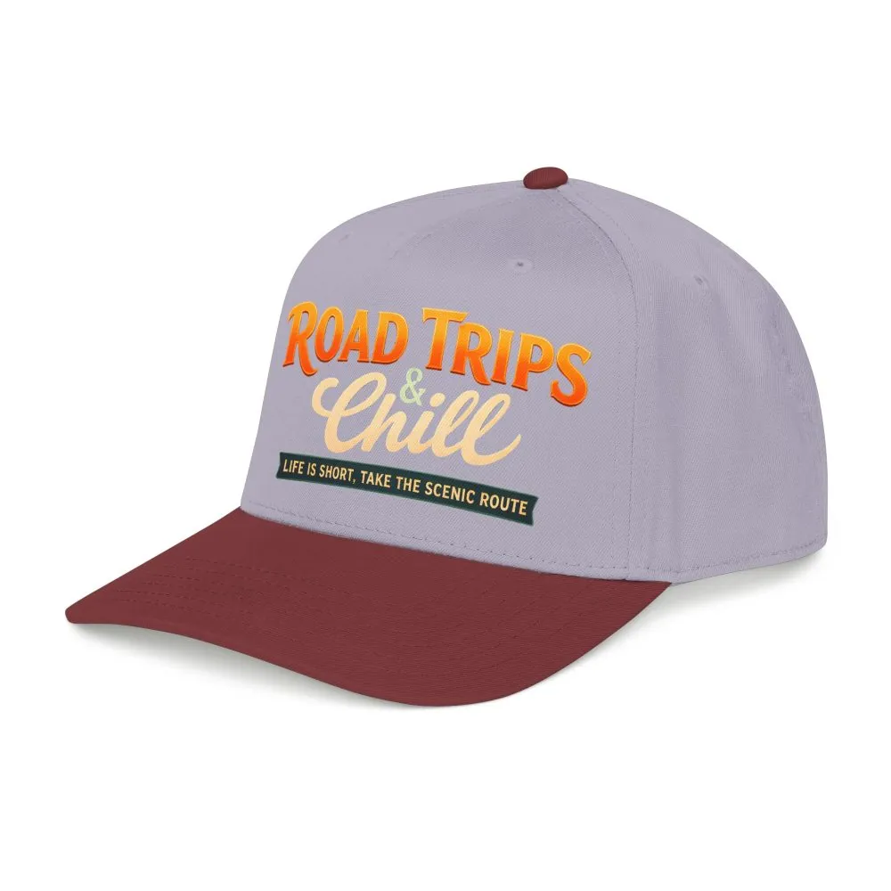 Baseball Cap - "Road Trips And Chill" Design Scenic-Line
