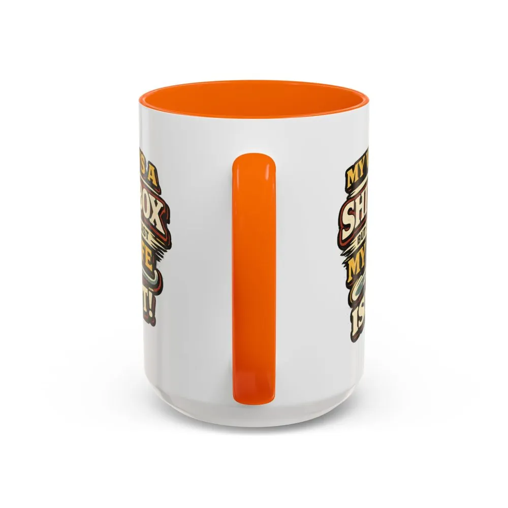 Accent Coffee Mug (11, 15oz) — "My Van`s A Shitbox" Design F**K-Line
