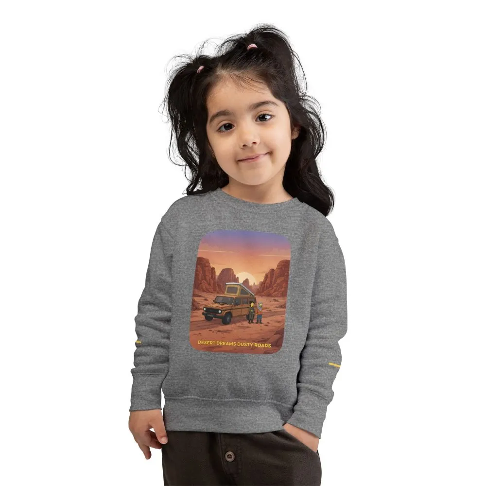 Toddler Sweatshirt - "Desert Dreams Dusty Roads" (Design Sitcom-Line)