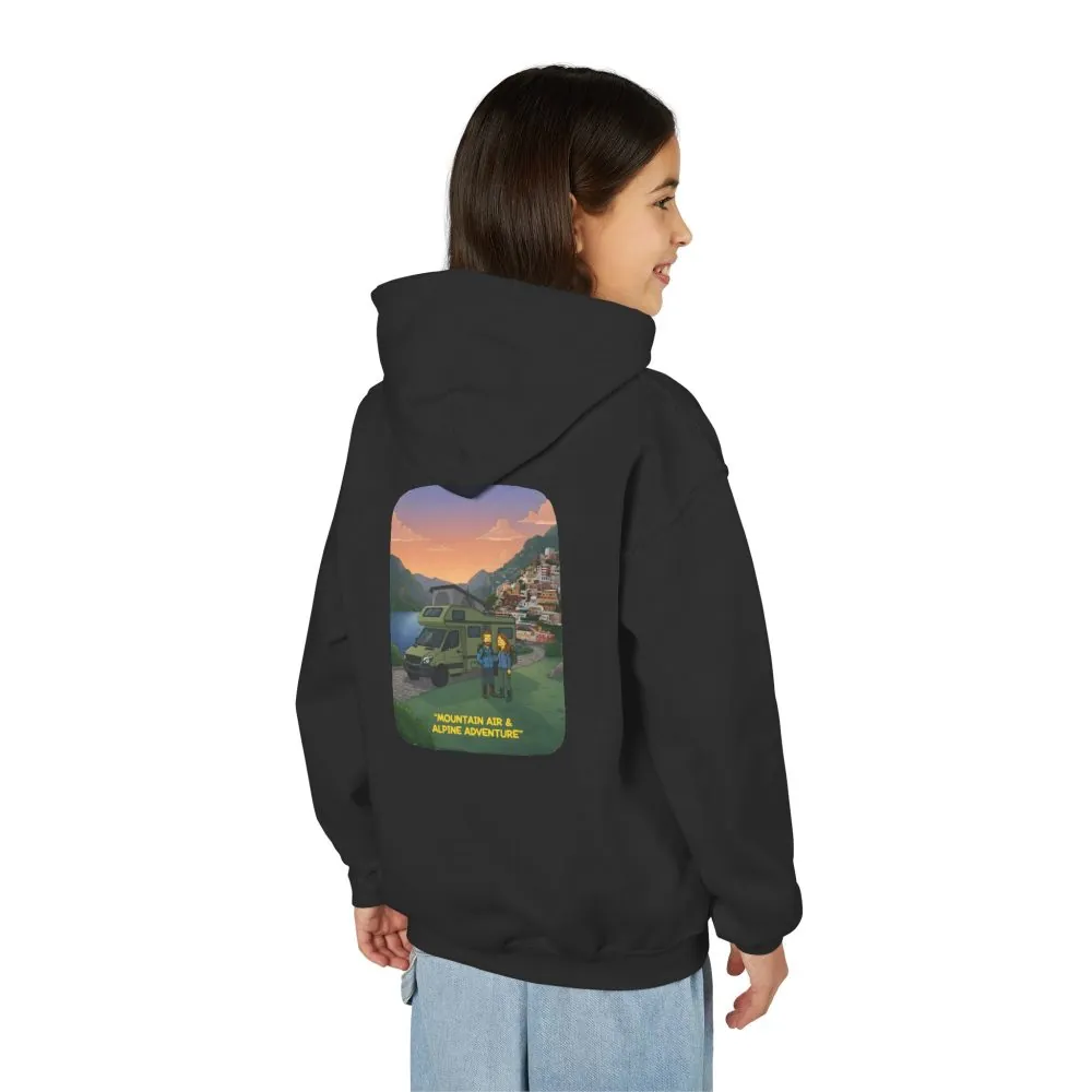 7232690935234719395_2048.jpeg Youth Hoodie(Gildan) – "Mountain Air And Alpine Adventure" (Design Sitcom-Line)