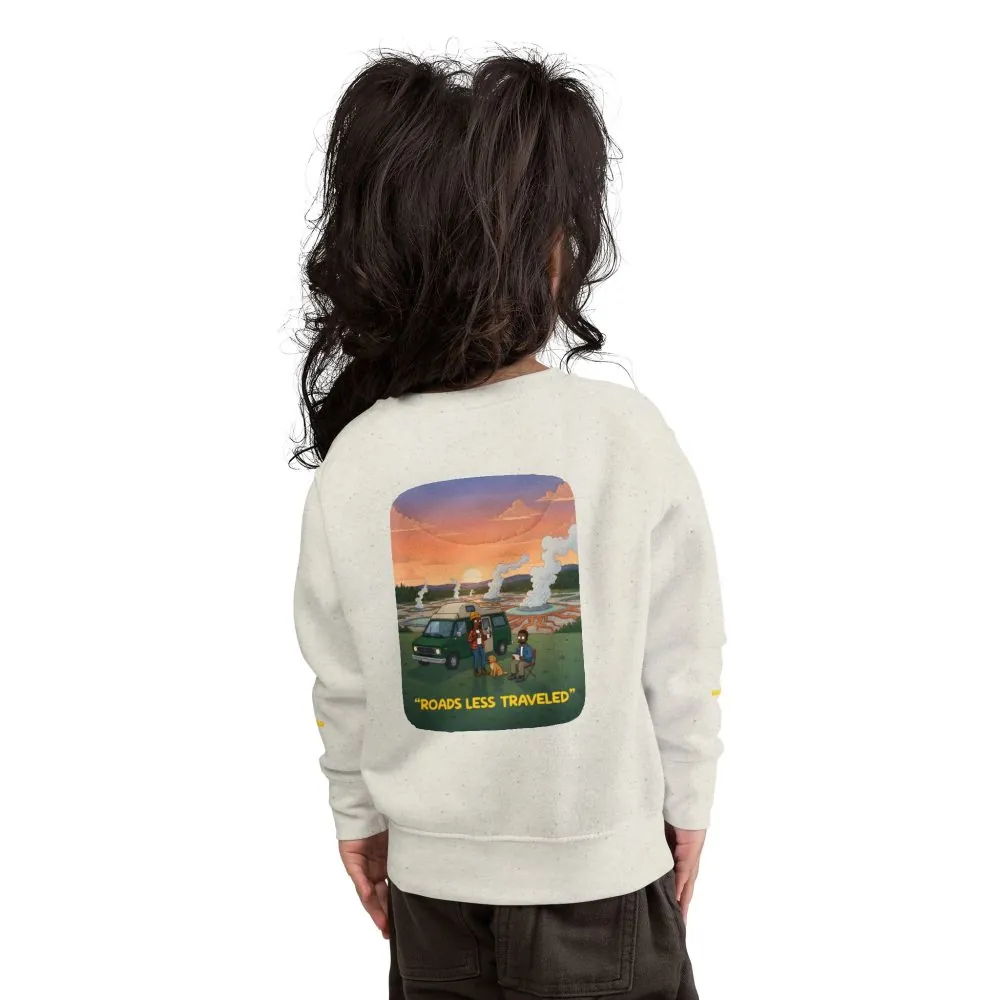 Toddler Sweatshirt - "Roads Less Traveled" (Design Sitcom-Line)