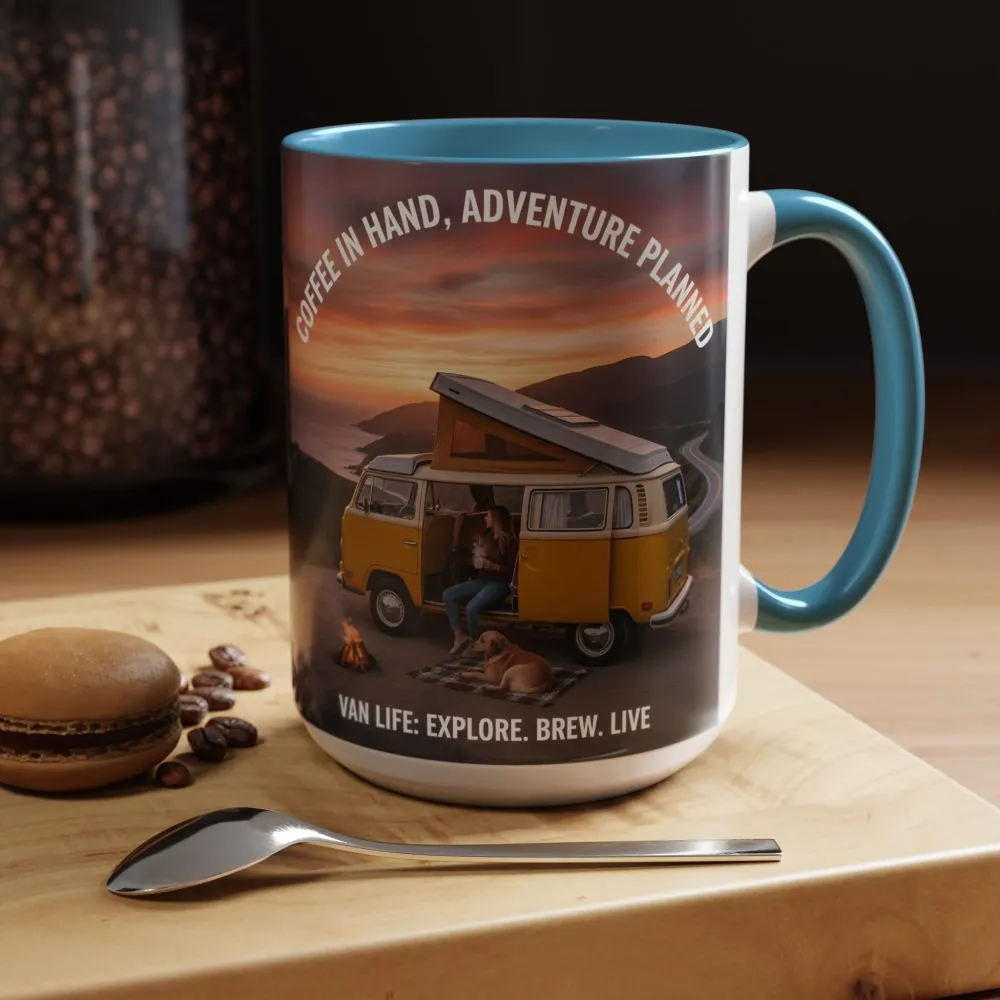 7246519097861031066_2048.jpeg Accent Coffee Mug (11, 15oz) - "Coffee in Hand, Adventure Planned"