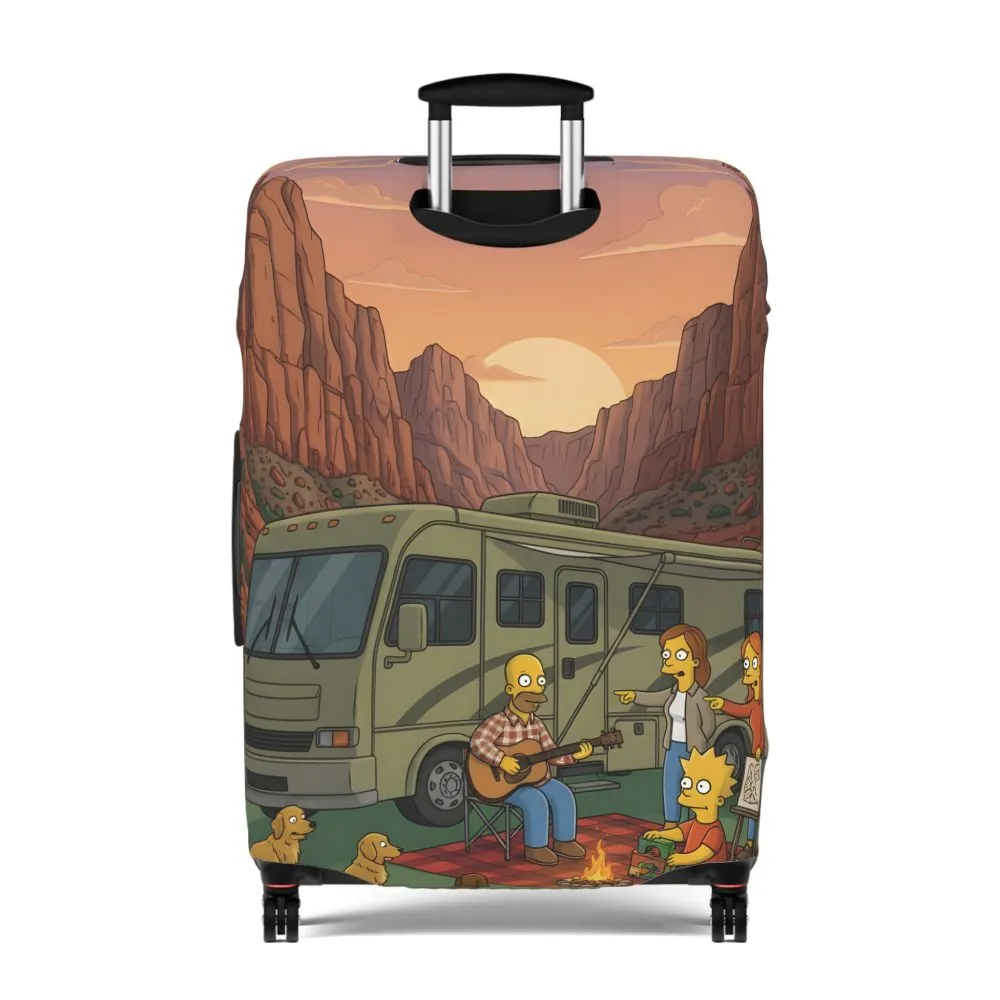 7260781369033137629_2048.jpeg Luggage Cover — Adventure Camper Sketch Travel Suitcase(Design Sitcom-Line)