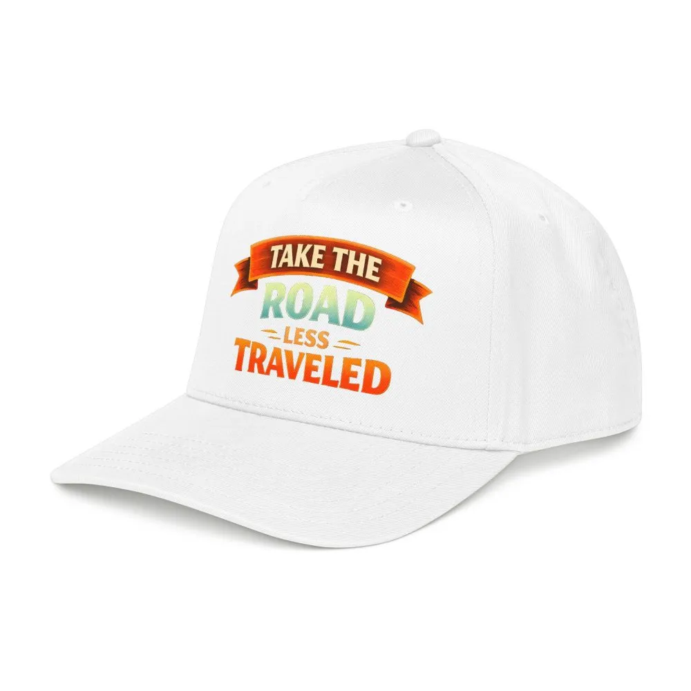 Baseball Cap - "Take The Road Less Traveled" Design Scenic-Line