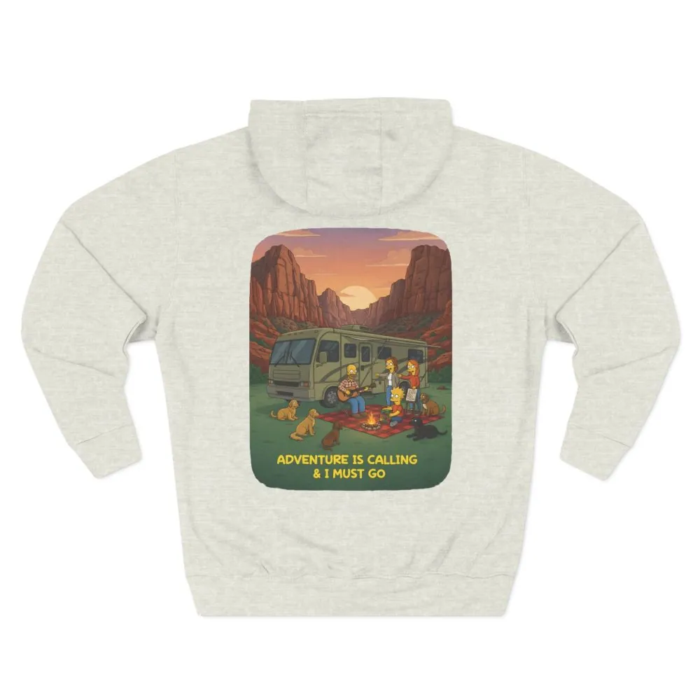 7277780009549036763_2048.jpeg Three-Panel Fleece Hoodie - "Adventure Is Calling-I Must Go" Design Sitcom-Line