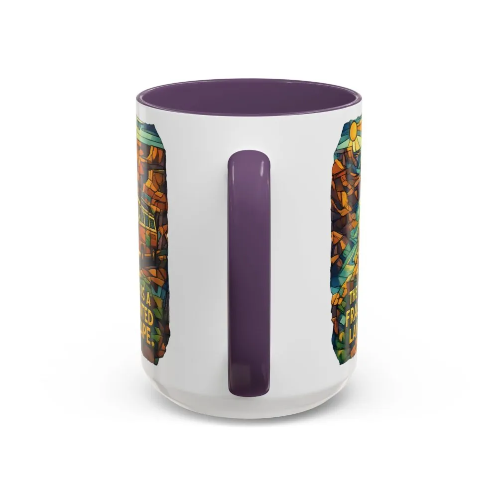 7332201218309535806_2048.jpeg Accent Coffee Mug (11, 15oz) — "The Road Is A Fragmented Landscape" Design Cubic-Line