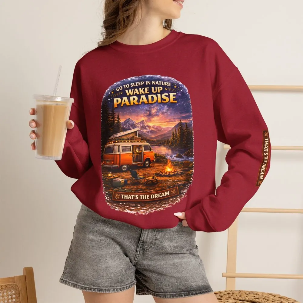 7343563321553389415_2048.jpeg Unisex Heavy Blend™ Crewneck Sweatshirt — "Go To Sleep Nature " Design Scenic-Line