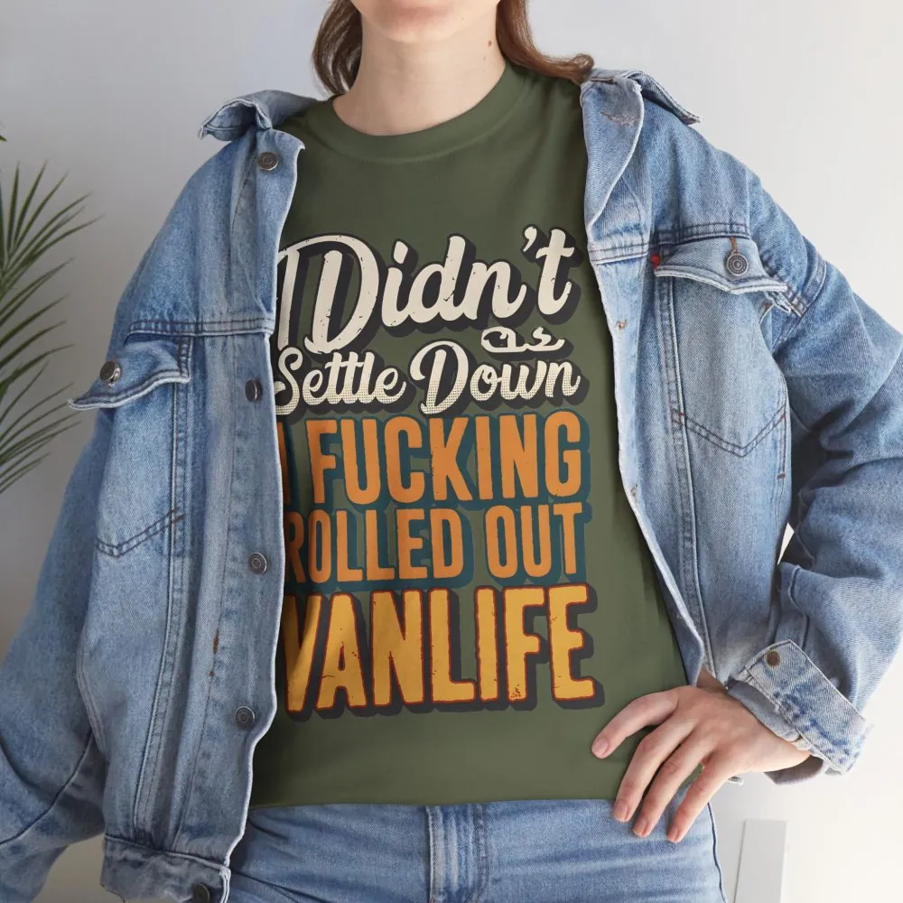 7347737880770310536_2048.jpeg Unisex Heavy Cotton Tee — "Dind´t Settle Down" Design F**K-Line