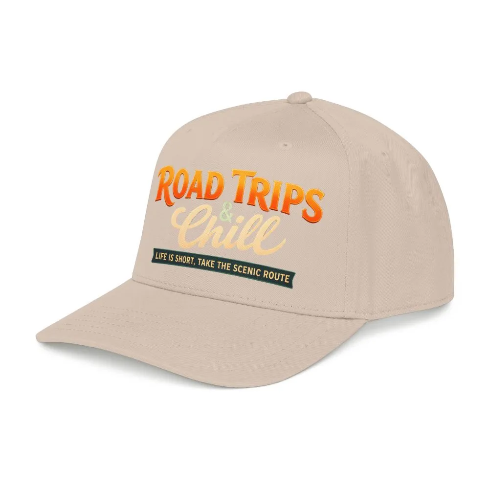 Baseball Cap - "Road Trips And Chill" Design Scenic-Line