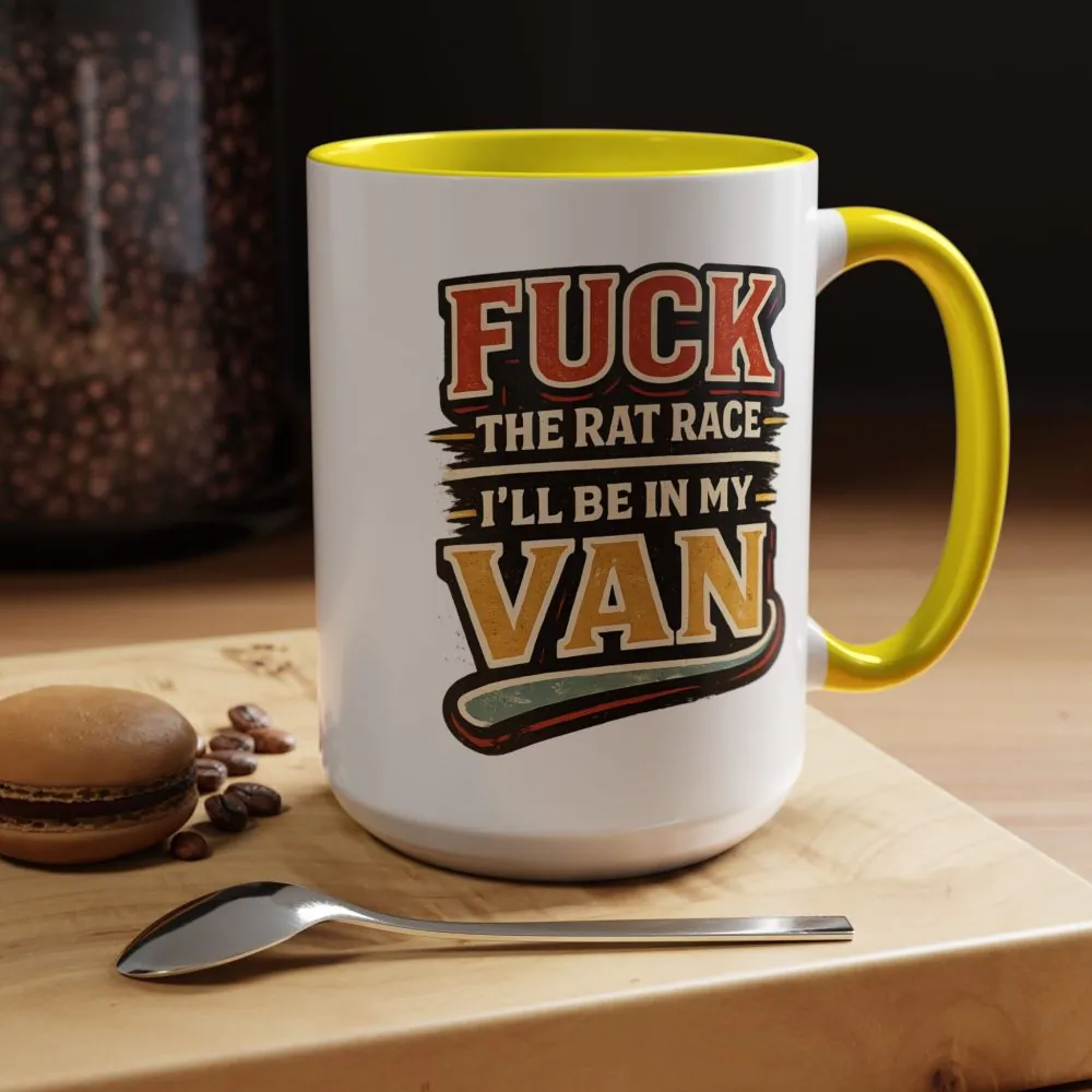 7359235842503225327_2048.jpeg Accent Coffee Mug (11, 15oz) — "Fuck The Rat Race" Design F**K-Line