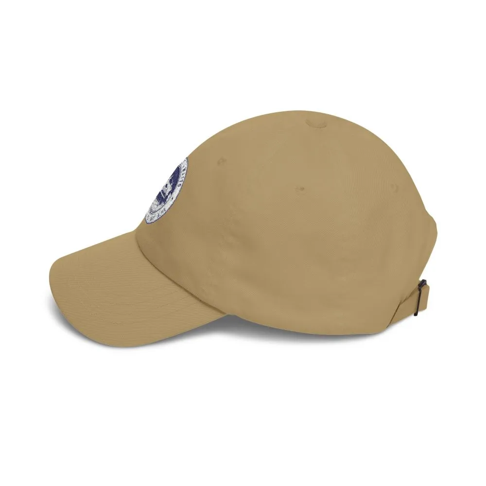 Dad Cap - "Adventure Awaits-Go Where You Feel Most Alive" Vintage National Park Stamp Hat