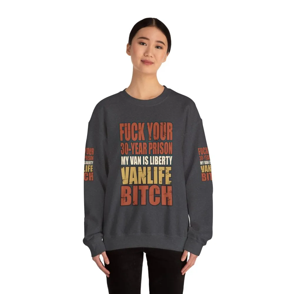 Unisex Heavy Blend™ Crewneck Sweatshirt — "Fuck Your 30 Year" Design F**K-Line
