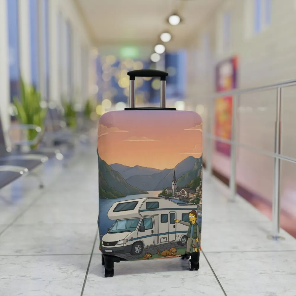 7456614069502249147_2048.jpeg Luggage Cover — Adventure Camper Sketch Travel Suitcase(Design Sitcom-Line)
