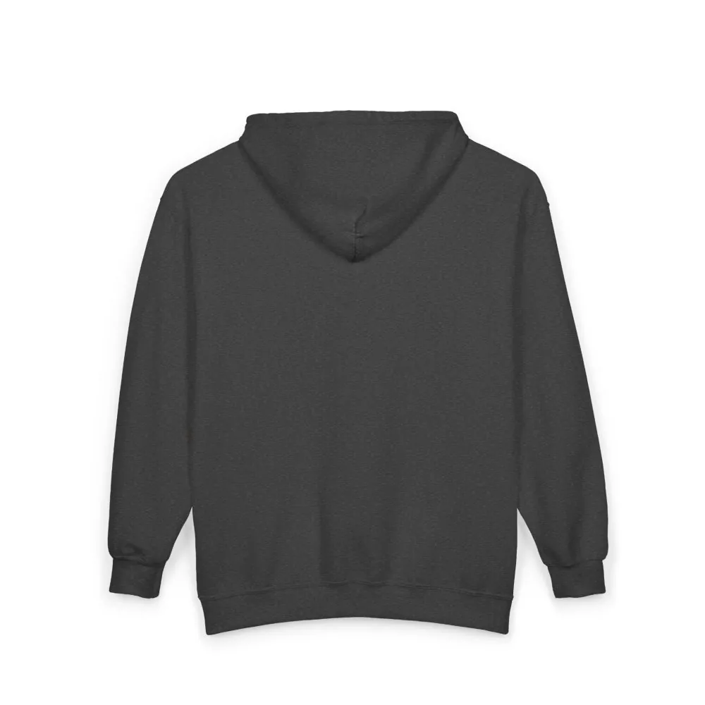 Zip Hoodie — "Adventure Awaits-Go Where You Feel Most Alive" (Only Front Printed) Camper Van Adventure Zip-Up