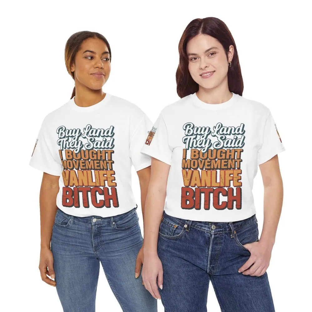 7466227619654045516_2048.jpeg Unisex Heavy Cotton Tee — "Buy Land They Said" Design F**K-Line