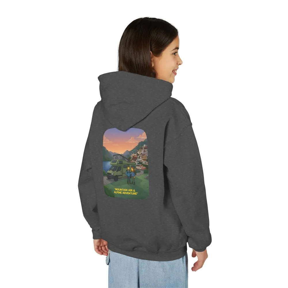 7466366569150845712_2048.jpeg Youth Hoodie(Gildan) – "Mountain Air And Alpine Adventure" (Design Sitcom-Line)