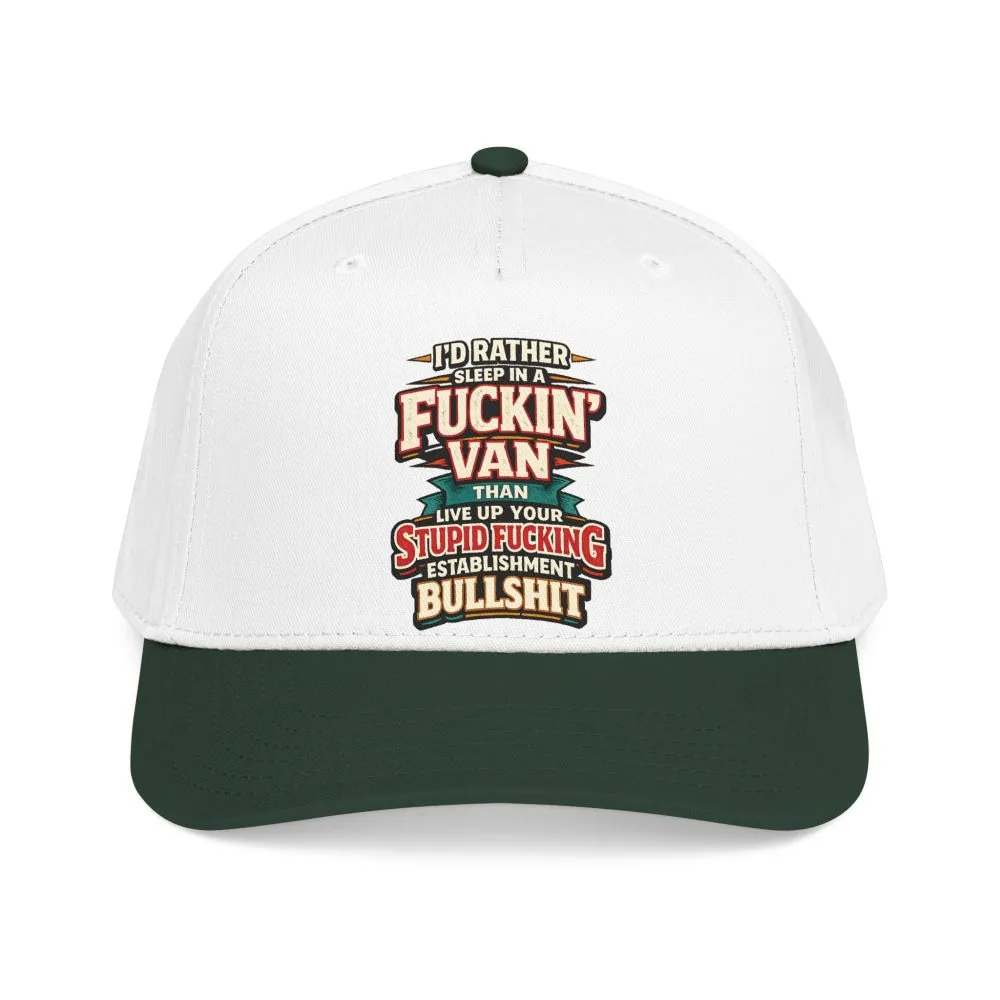 Baseball Cap - "I´d Rather Sleep in A Fucking Van" Design F**K-Line
