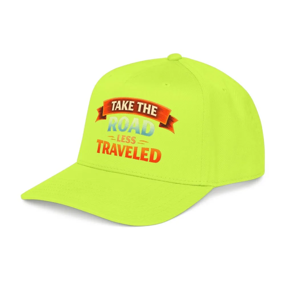 Baseball Cap - "Take The Road Less Traveled" Design Scenic-Line