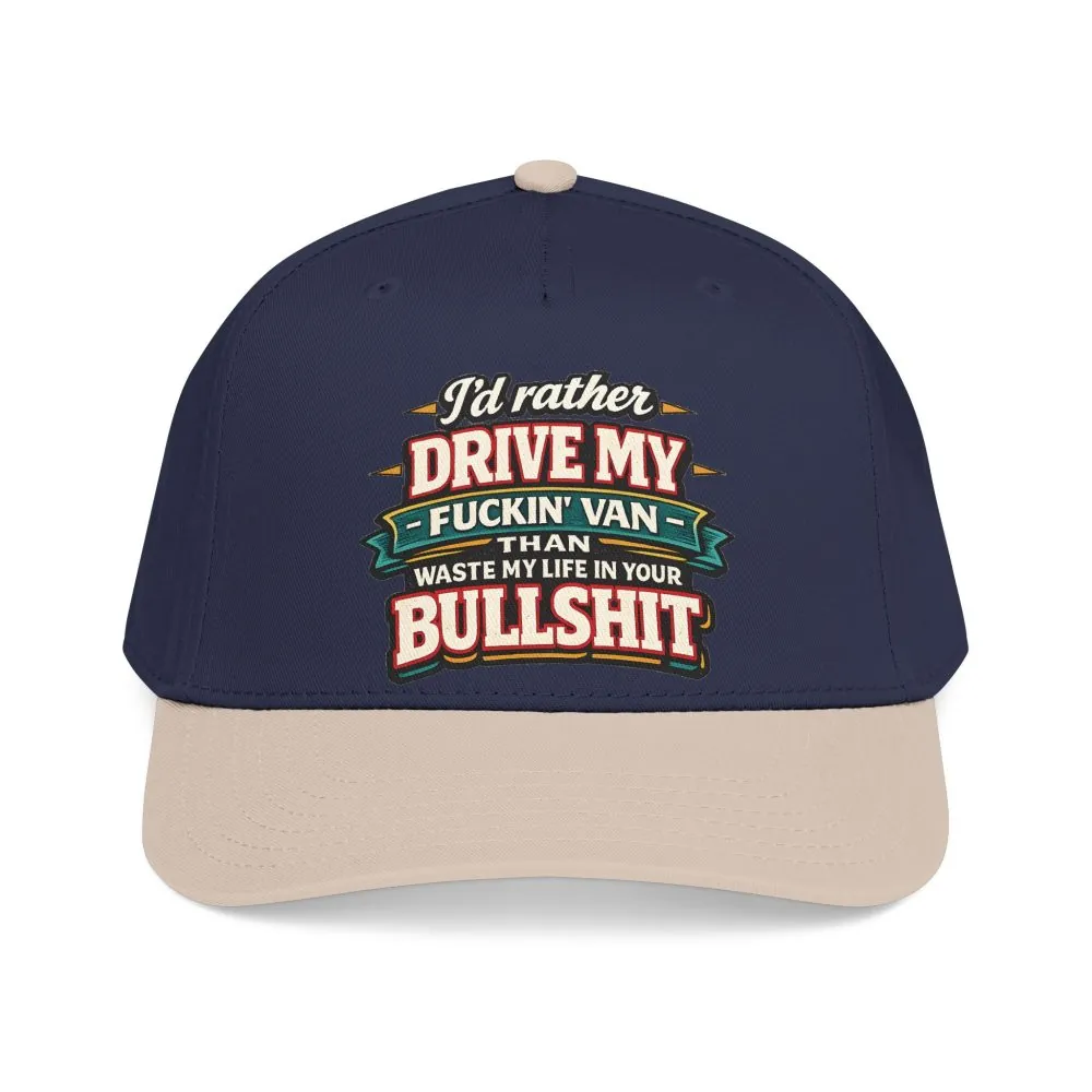 Baseball Cap - "I´d Rather Drive My Fucking Van" Design F**K-Line