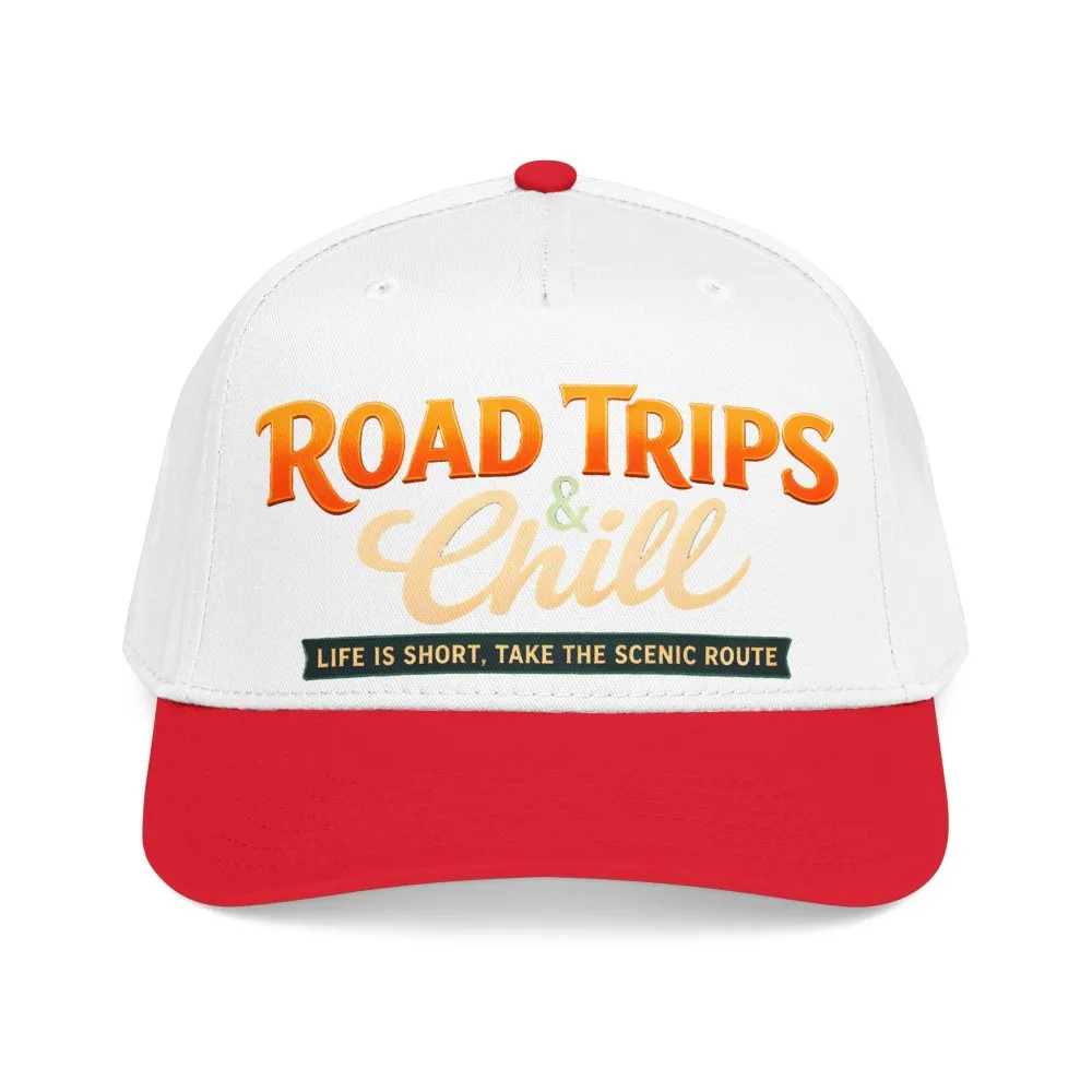 Baseball Cap - "Road Trips And Chill" Design Scenic-Line
