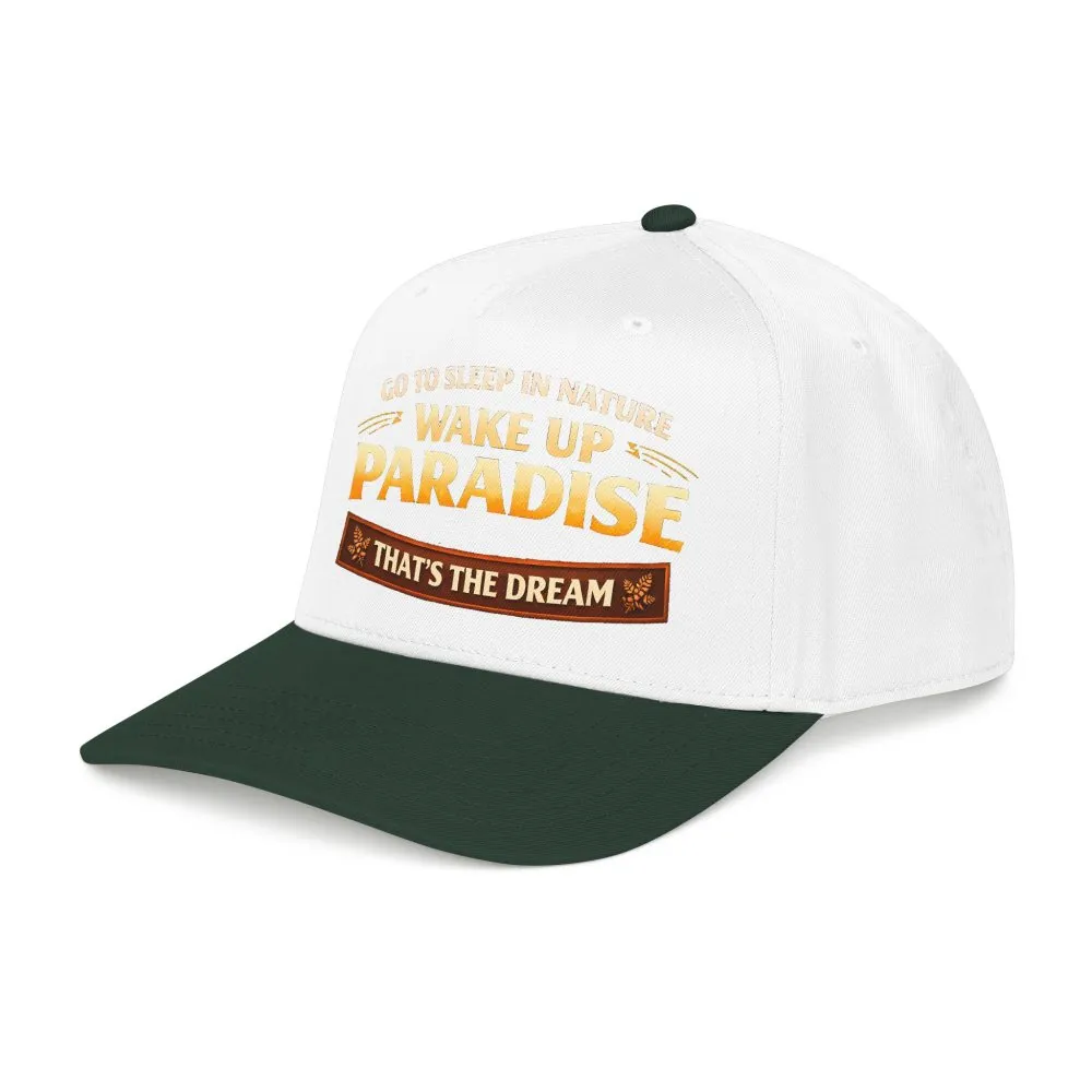 7545069224164642894_2048.jpeg Baseball Cap - "Go sleep Nature-Wake Up Paradise" Design Scenic-Line
