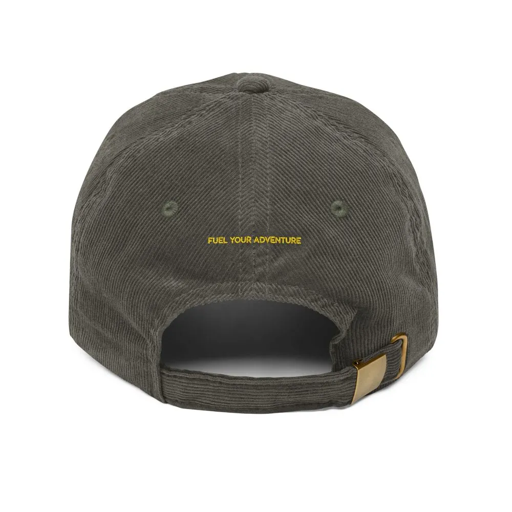 7547623269339029997_2048.jpeg Vintage Corduroy Cap (Embroidery) — "Fuel Your Adventure" Embroidered Hat
