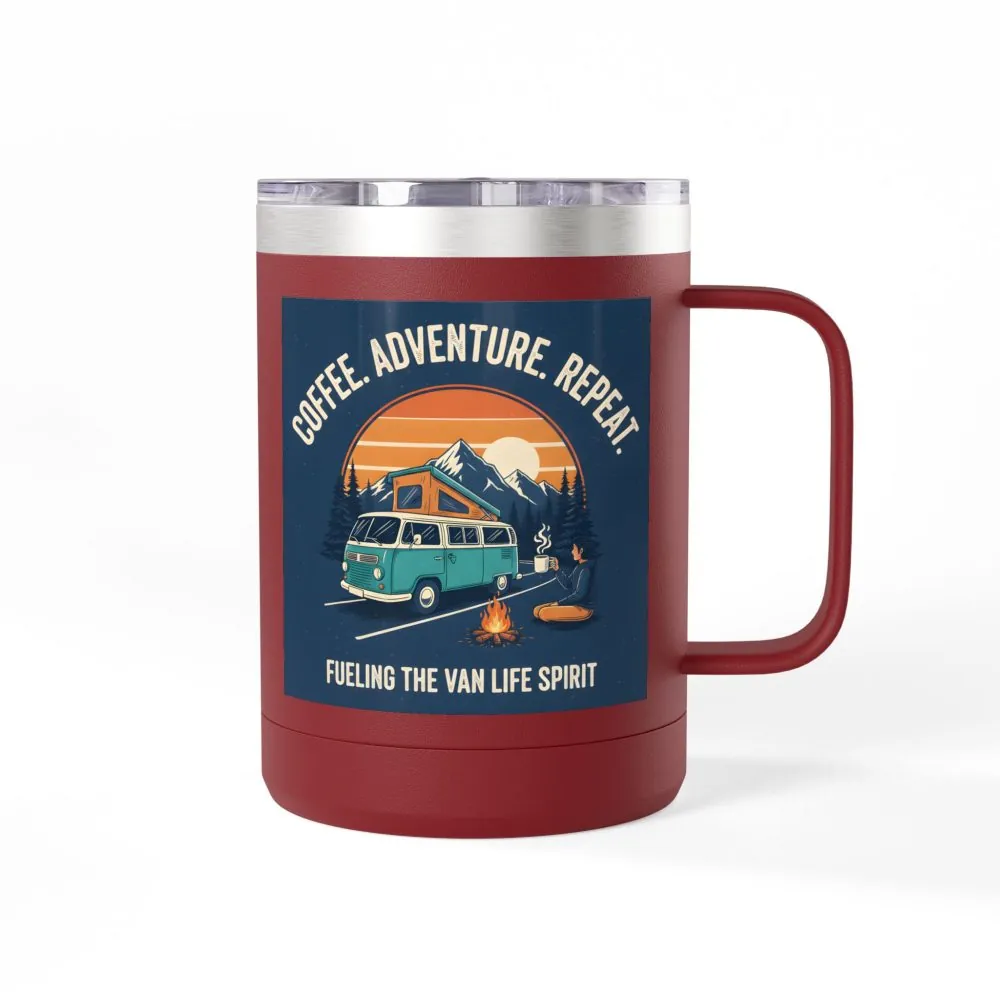 7593395625125471018_2048.jpeg Coffee Mug Tumbler, 15oz — “Coffee. Adventure. Repeat.”
