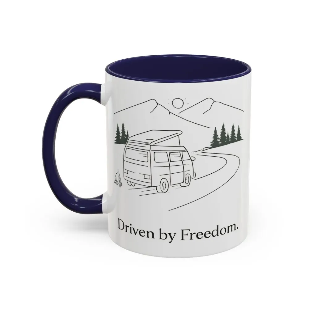 7625278044103501067_2048.jpeg Accent Coffee Mug (11, 15oz) — "Driven By Freedom" Design Minimal-Line